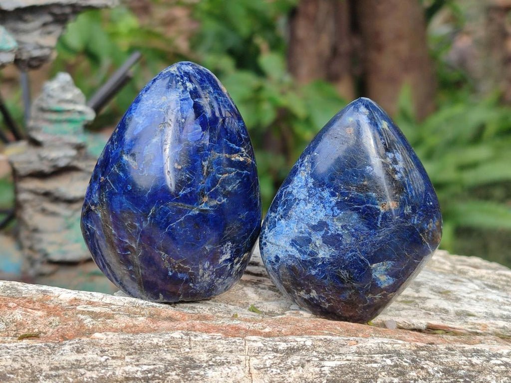 Polished Dumortierite Standing Display Pieces x 6 From Madagascar - Toprock Gemstones and Minerals 