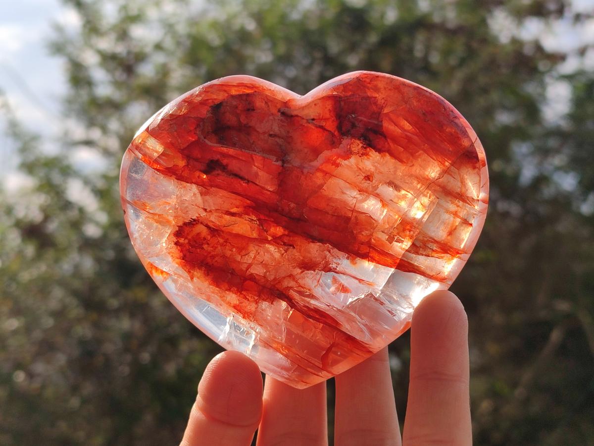 Polished Mixed Multi Mineral Hearts x 4 From Madagascar - Toprock Gemstones and Minerals 