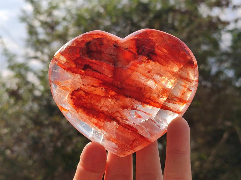 Polished Mixed Multi Mineral Hearts x 4 From Madagascar - Toprock Gemstones and Minerals 