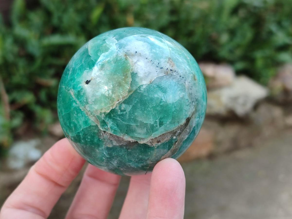 Polished Amazonite Spheres x 6 From Madagascar - Toprock Gemstones and Minerals 