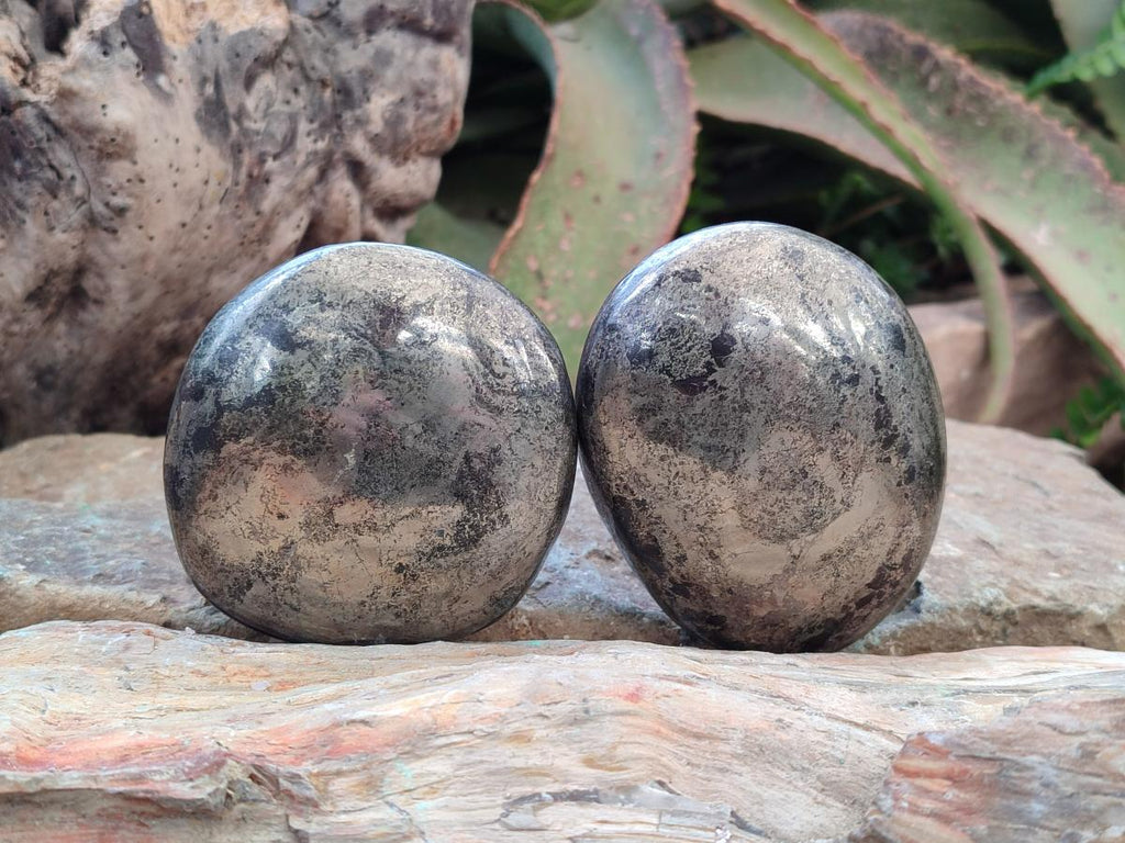 Polished Large Basalt Pharaoh Stone Galets x 3 From Iron Duke Mine, Zimbabwe - Toprock Gemstones and Minerals 