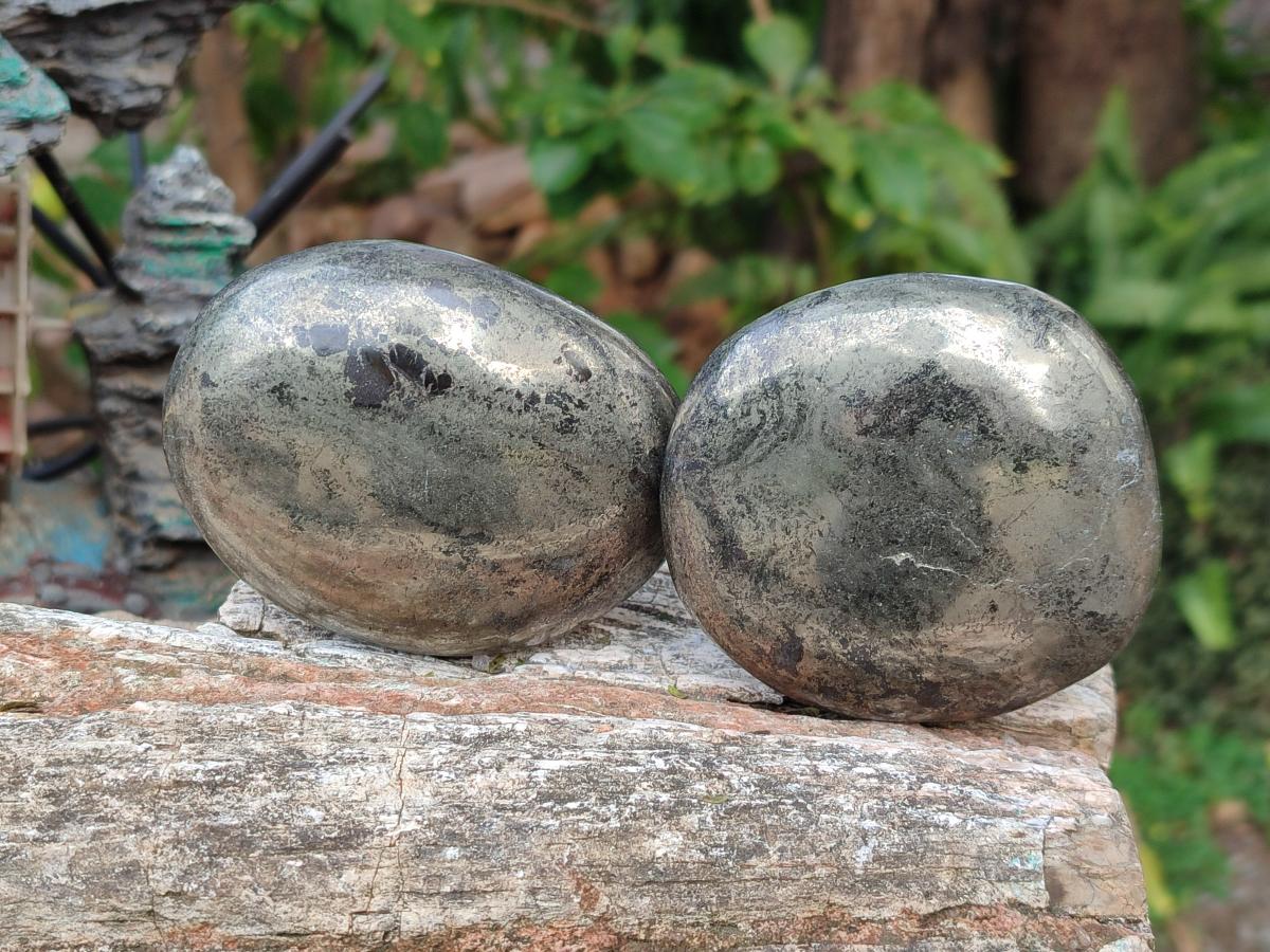 Polished Large Basalt Pharaoh Stone Galets x 3 From Iron Duke Mine, Zimbabwe - Toprock Gemstones and Minerals 