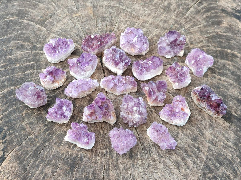 Natural Mini Amethyst Clusters x 70 From Madagascar - Toprock Gemstones and Minerals 
