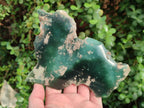 Polished On One Side Mtorolite Chrysoprase Slices x 3 From Mutorashanga, Zimbabwe - Toprock Gemstones and Minerals 