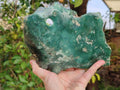 Polished On One Side Mtorolite Chrysoprase Slices x 3 From Mutorashanga, Zimbabwe - Toprock Gemstones and Minerals 