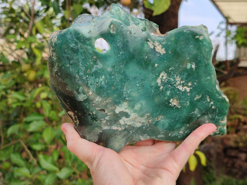 Polished On One Side Mtorolite Chrysoprase Slices x 3 From Mutorashanga, Zimbabwe - Toprock Gemstones and Minerals 