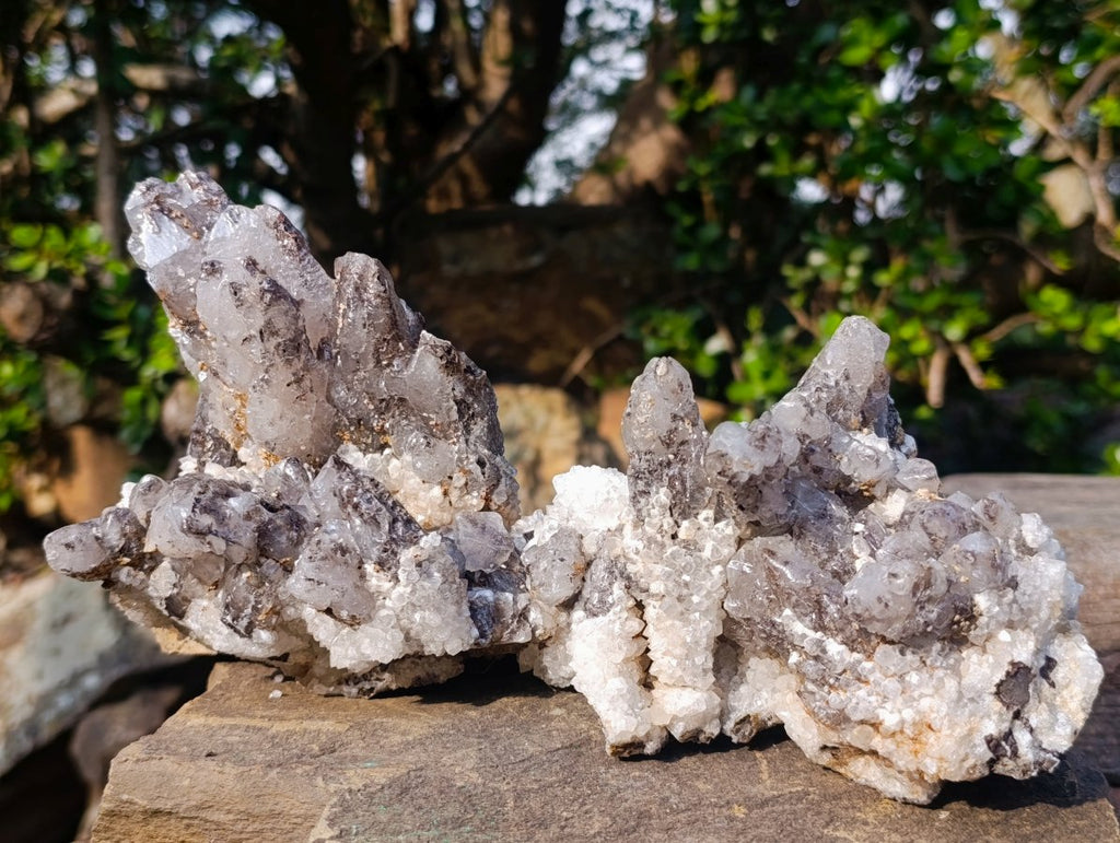 Natural Large Calcite Cluster Specimens x 2 From Albert's Mountain, Lesotho - Toprock Gemstones and Minerals 