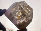 Polished Clear Quartz and Smokey Amethyst Window Quartz Display Crystals x 2 From Madagascar - Toprock Gemstones and Minerals 