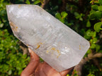 Polished Clear Quartz and Smokey Amethyst Window Quartz Display Crystals x 2 From Madagascar - Toprock Gemstones and Minerals 