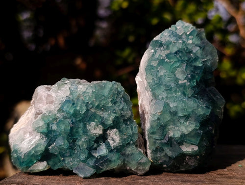Natural Green Cubic Fluorite Specimens x 15 From Mandrosonoro, Madagascar - Toprock Gemstones and Minerals 