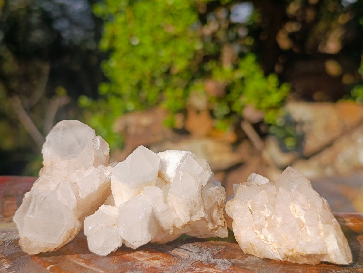 Natural Cascading "Anananas" Candle Quartz Clusters x 12 From Antsirabe, Madagascar - Toprock Gemstones and Minerals 