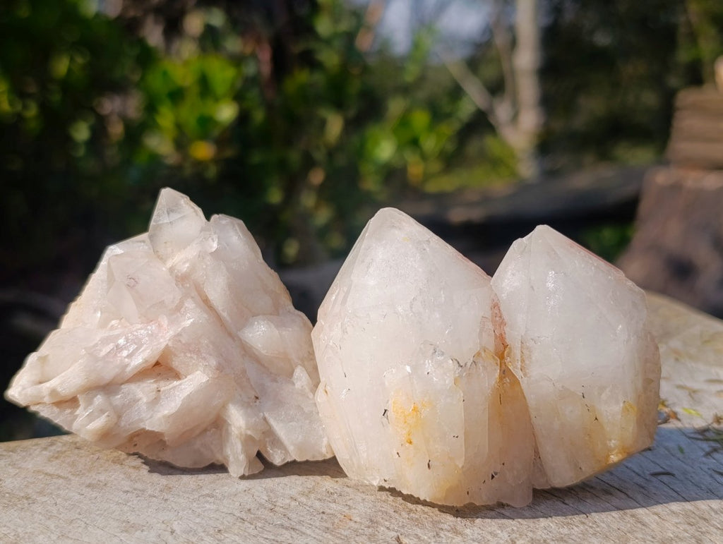 Natural Cascading "Anananas" Candle Quartz Clusters x 12 From Antsirabe, Madagascar - Toprock Gemstones and Minerals 