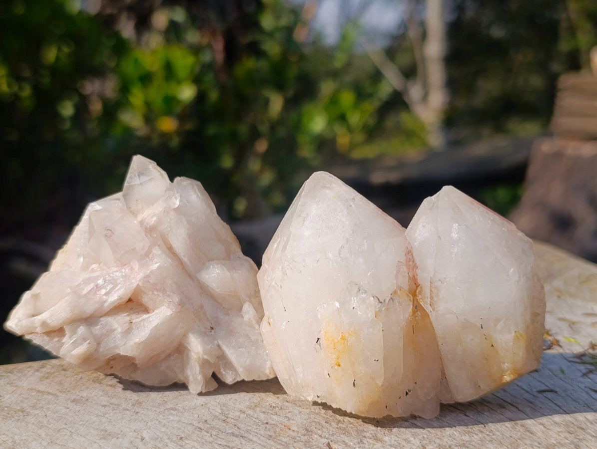 Natural Cascading "Anananas" Candle Quartz Clusters x 12 From Antsirabe, Madagascar - Toprock Gemstones and Minerals 