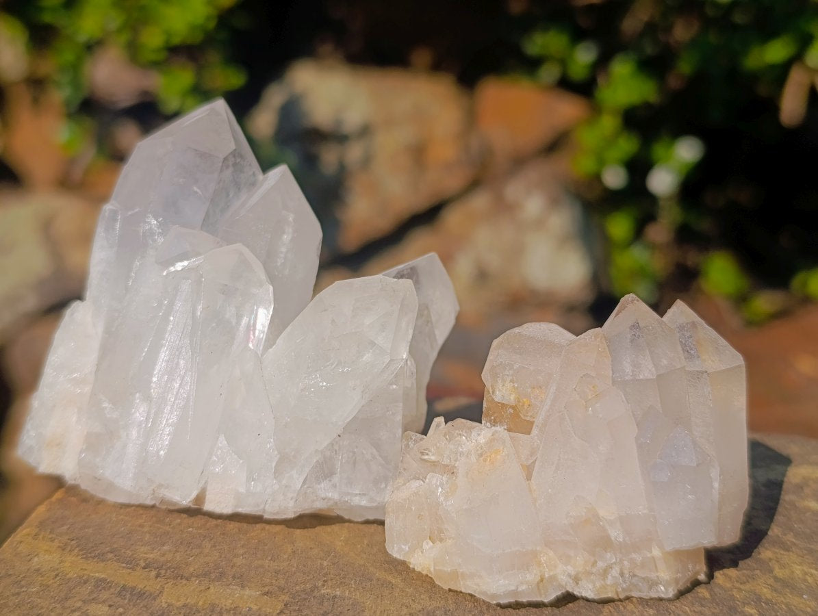 Natural Cascading "Anananas" Candle Quartz Clusters x 12 From Antsirabe, Madagascar - Toprock Gemstones and Minerals 