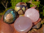 Polished Mixed Multi Mineral Galets x 12 From Madagascar - Toprock Gemstones and Minerals 