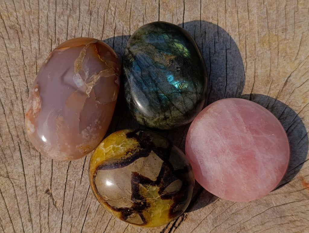 Polished Mixed Multi Mineral Galets x 12 From Madagascar - Toprock Gemstones and Minerals 