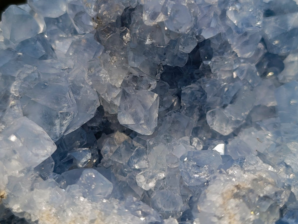 Natural Large Blue Celestite Geode Specimen x 1 From Sakoany, Madagascar - Toprock Gemstones and Minerals 