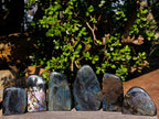 Polished Spectrolite Labradorite Standing Display Pieces x 6 From Madagascar - Toprock Gemstones and Minerals 