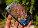Polished Spectrolite Labradorite Standing Display Pieces x 6 From Madagascar - Toprock Gemstones and Minerals 