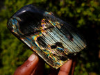 Polished Spectrolite Labradorite Standing Display Pieces x 6 From Madagascar - Toprock Gemstones and Minerals 