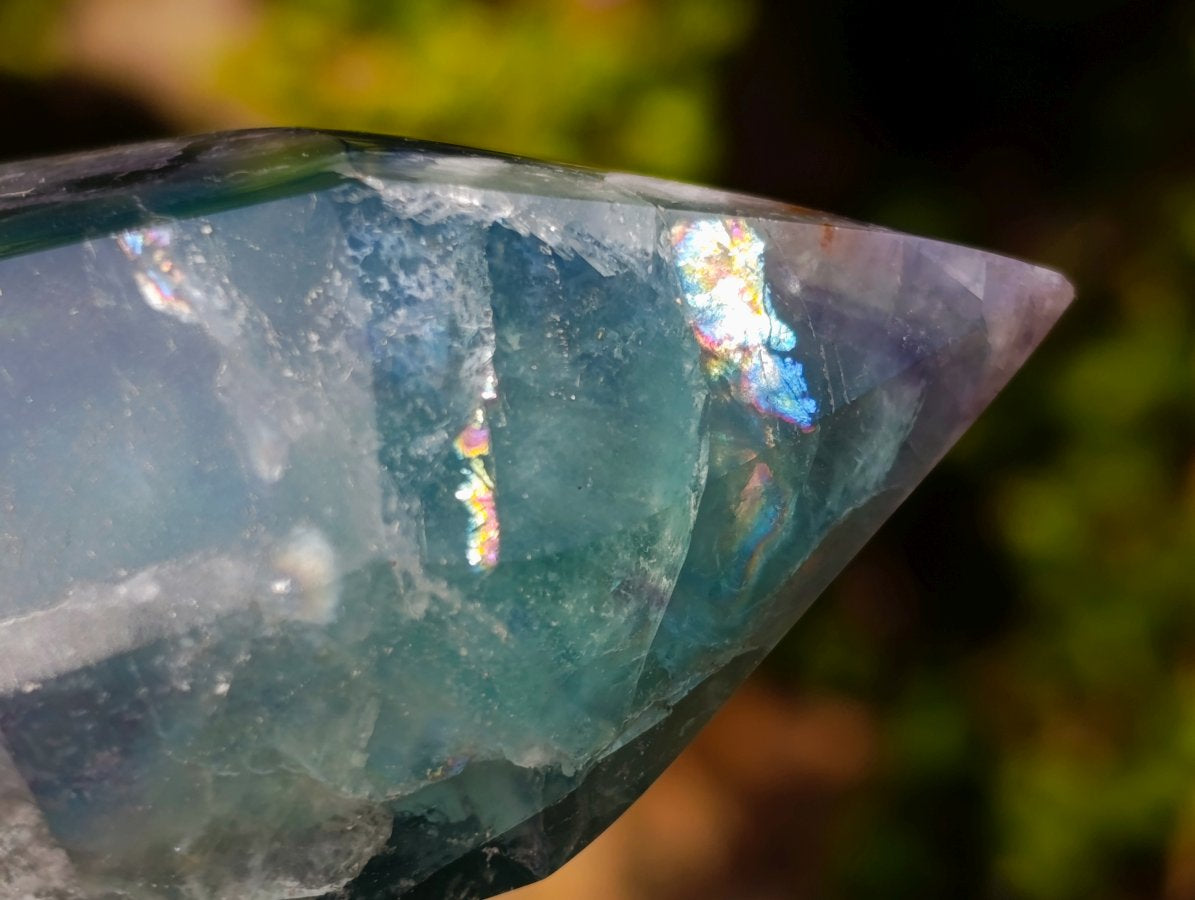 Polished Double Terminated Watermelon Fluorite Crystals x 2 From Uis, Namibia - Toprock Gemstones and Minerals 