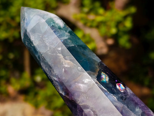 Polished Double Terminated Watermelon Fluorite Crystals x 2 From Uis, Namibia - Toprock Gemstones and Minerals 