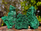 Natural Silky Malachite Specimens x 5 From Kasompe, Congo - Toprock Gemstones and Minerals 