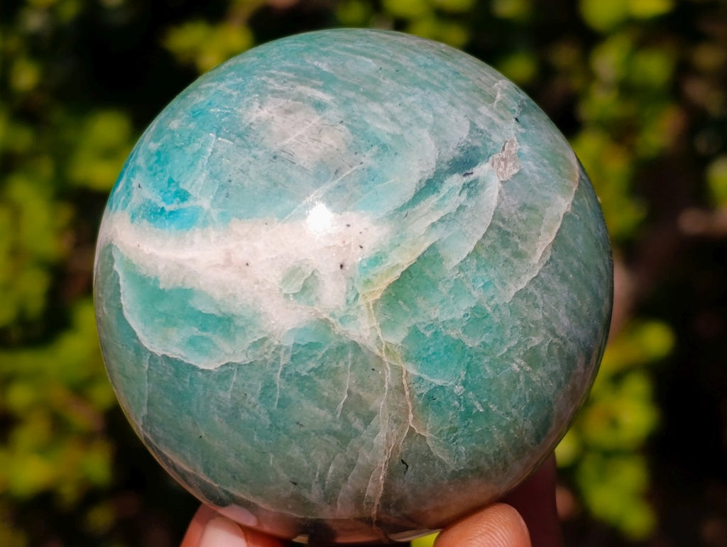 Polished Amazonite Spheres x 4 From Madagascar - Toprock Gemstones and Minerals 