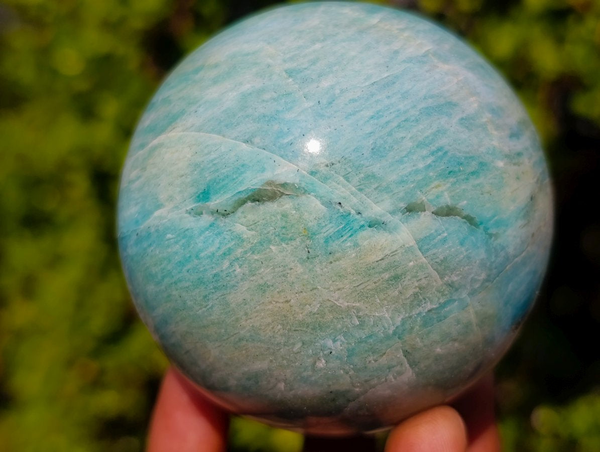 Polished Amazonite Spheres x 4 From Madagascar - Toprock Gemstones and Minerals 