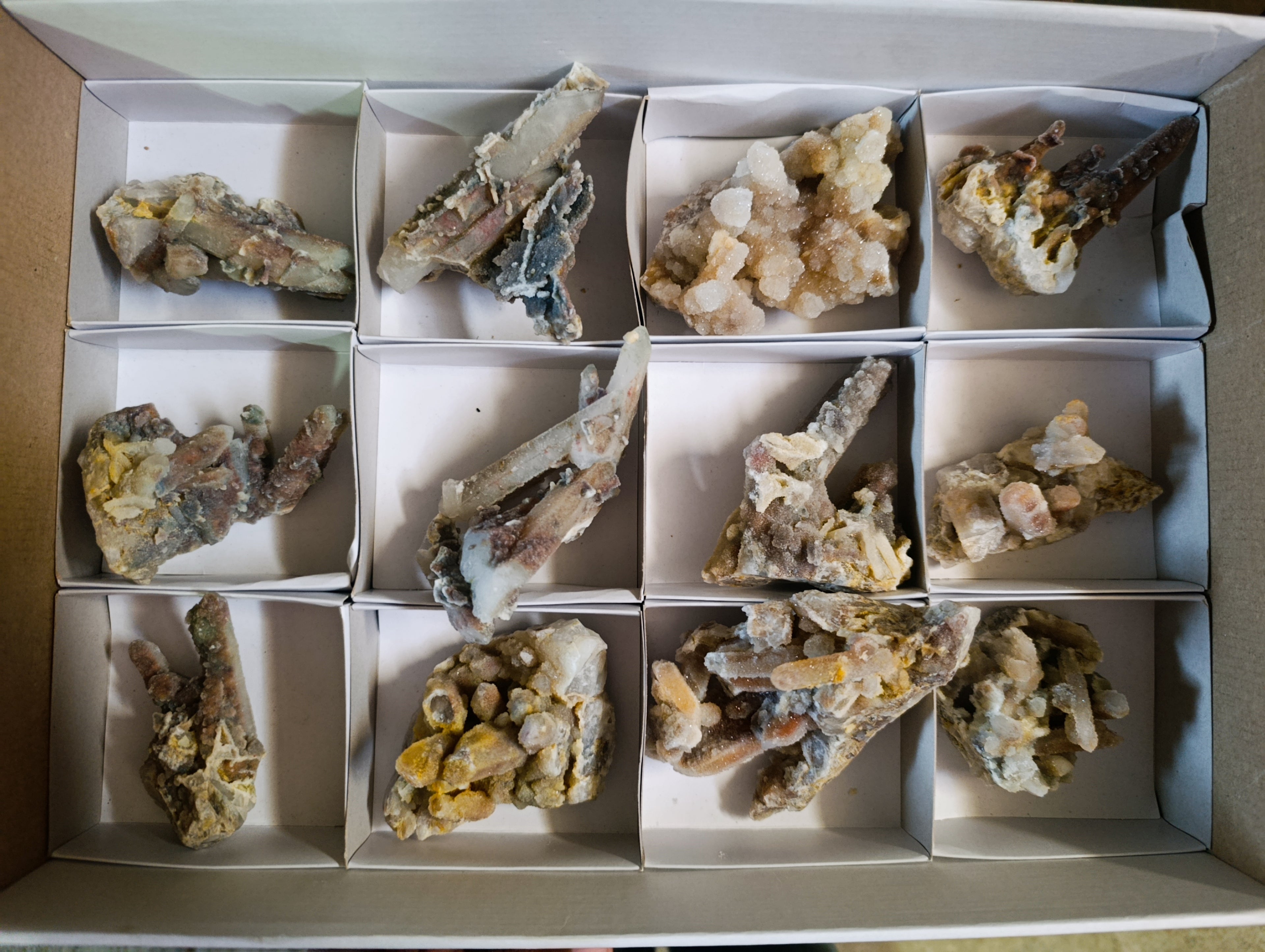 Natural Fairy Spirit Quartz Clusters x 12 From Boekenhouthoek, South Africa - Toprock Gemstones and Minerals 