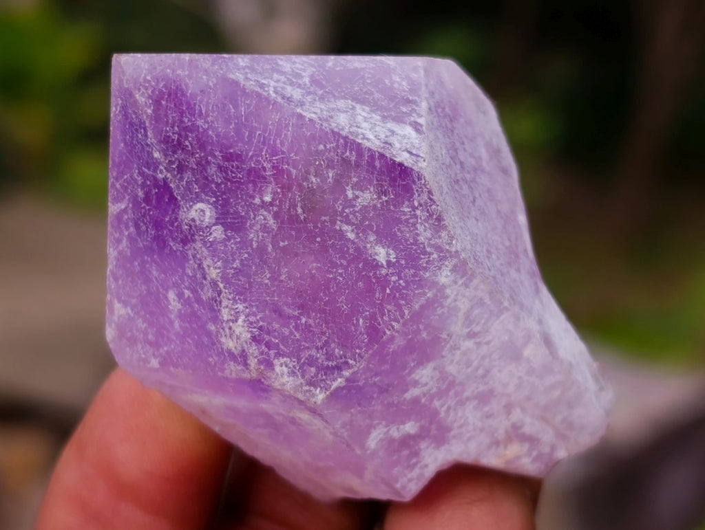Natural Jacaranda Amethyst Single Crystals x 35 From Mumbwa, Zambia - Toprock Gemstones and Minerals 