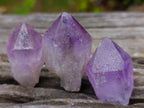 Natural Jacaranda Amethyst Single Crystals x 35 From Mumbwa, Zambia - Toprock Gemstones and Minerals 