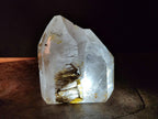 Polished Clear and Smokey Window Quartz Display Crystals x 2 From Akansobe, Madagascar - Toprock Gemstones and Minerals 