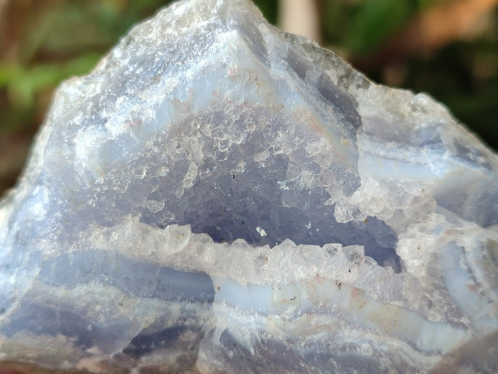 Natural Blue Lace Agate Geodes x 6 From Nsanje, Malawi - Toprock Gemstones and Minerals 