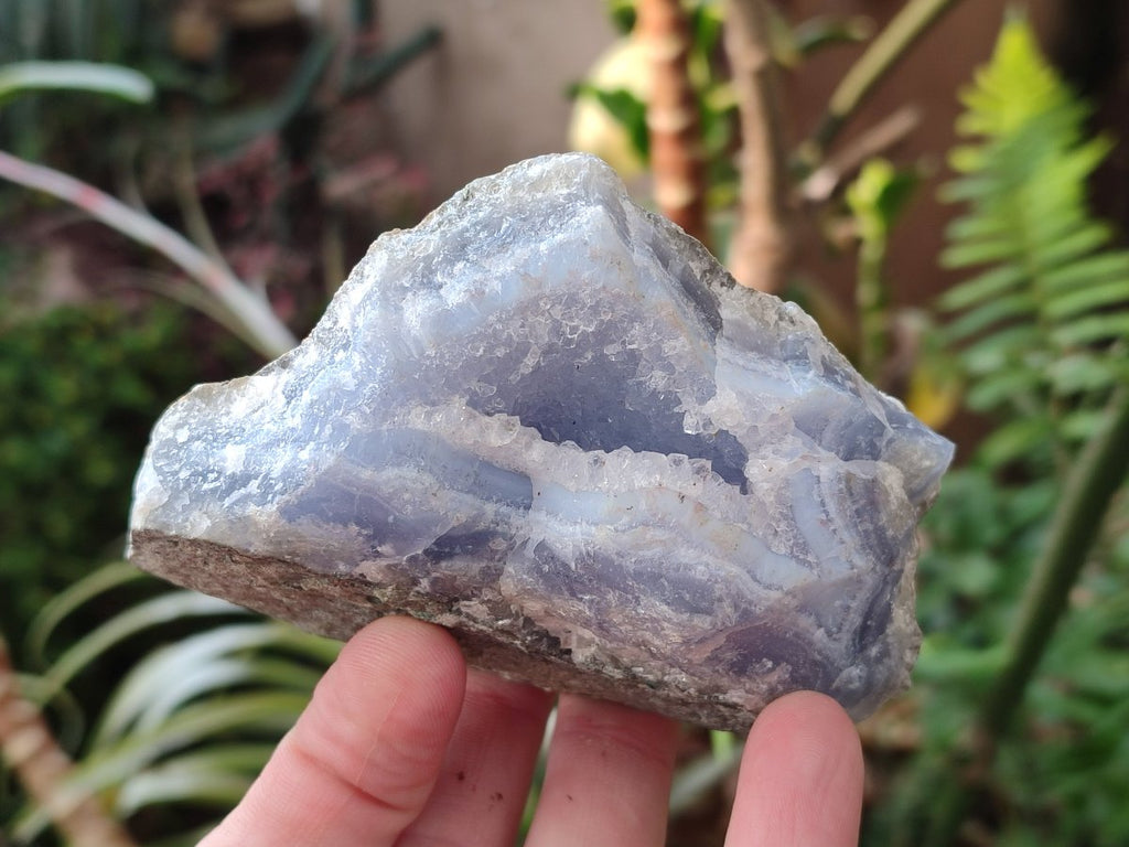 Natural Blue Lace Agate Geodes x 6 From Nsanje, Malawi - Toprock Gemstones and Minerals 