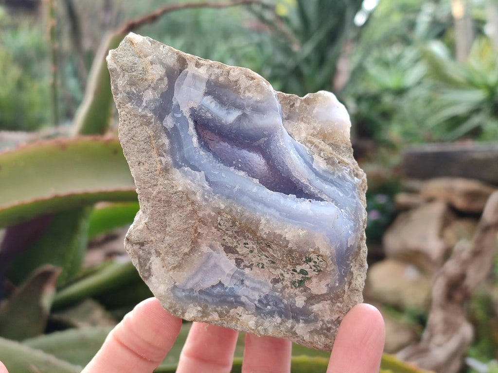 Natural Blue Lace Agate Geodes x 6 From Nsanje, Malawi - Toprock Gemstones and Minerals 