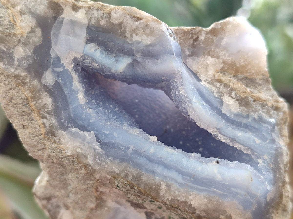 Natural Blue Lace Agate Geodes x 6 From Nsanje, Malawi - Toprock Gemstones and Minerals 