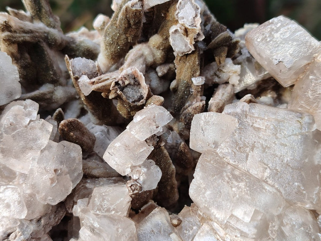 Natural Rhomboherdral and Spearhead Calcite Cluster Specimens x 2 From Albert's Mountain, Lesotho - Toprock Gemstones and Minerals 