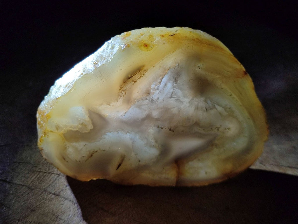 Polished Banded Agate Slices with Natural Edging x 12 From Madagascar - Toprock Gemstones and Minerals 