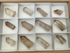 Polished Smokey Quartz Crystals x 12 From Madagascar - Toprock Gemstones and Minerals 