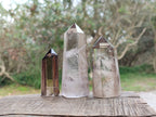 Polished Smokey Quartz Crystals x 12 From Madagascar - Toprock Gemstones and Minerals 