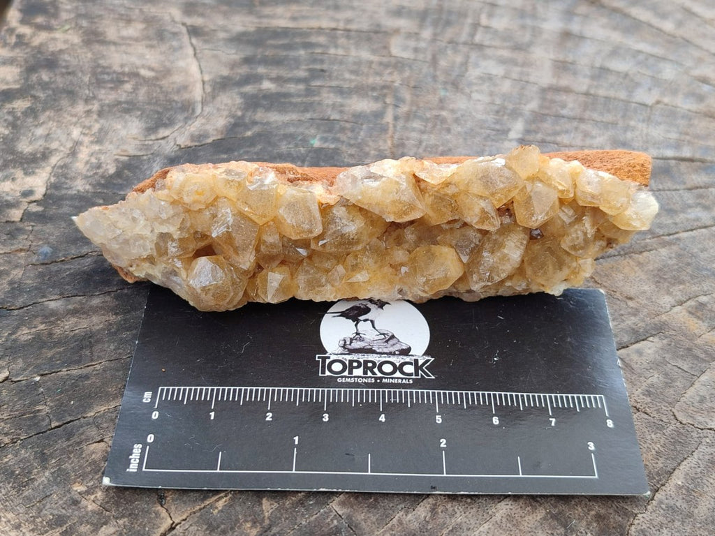 Natural Golden Limonite Quartz Clusters x 12 From Solwezi, Zambia - Toprock Gemstones and Minerals 