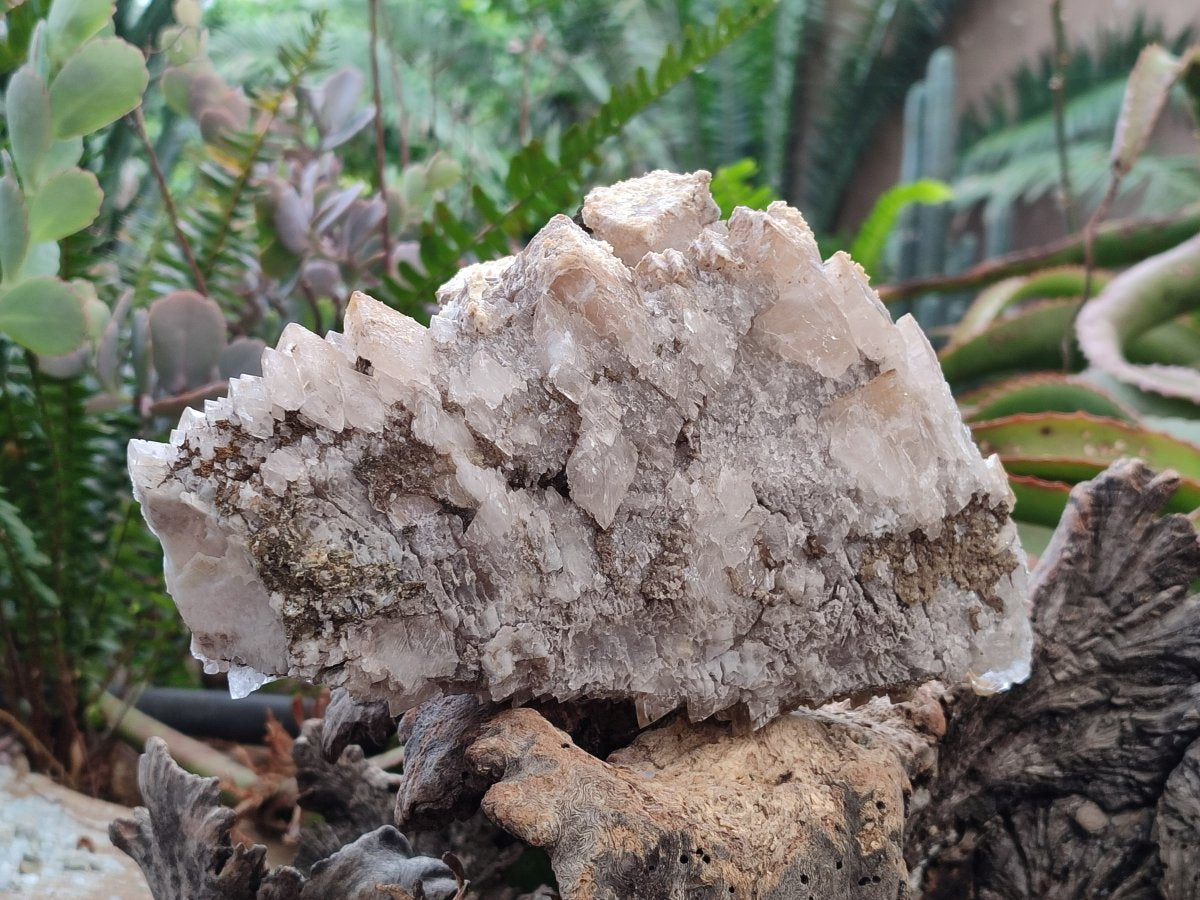 Natural Stacked Rhombohedral Calcite Specimens x 2 From Albert's Mountain, Lesotho - Toprock Gemstones and Minerals 