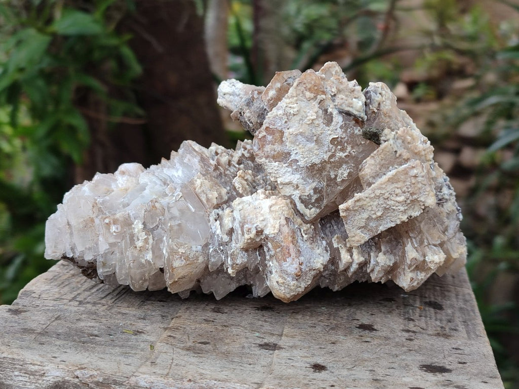 Natural Stacked Rhombohedral Calcite Specimens x 2 From Albert's Mountain, Lesotho - Toprock Gemstones and Minerals 