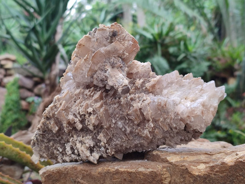 Natural Stacked Rhombohedral Calcite Specimens x 2 From Albert's Mountain, Lesotho - Toprock Gemstones and Minerals 