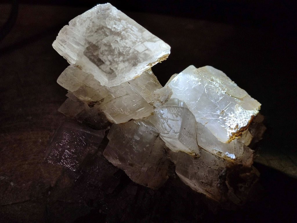 Natural Stacked Rhombohedral Calcite Specimens x 2 From Albert's Mountain, Lesotho - Toprock Gemstones and Minerals 