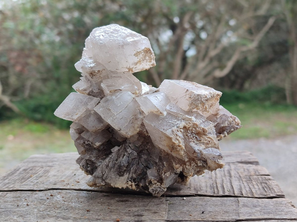 Natural Stacked Rhombohedral Calcite Specimens x 2 From Albert's Mountain, Lesotho - Toprock Gemstones and Minerals 