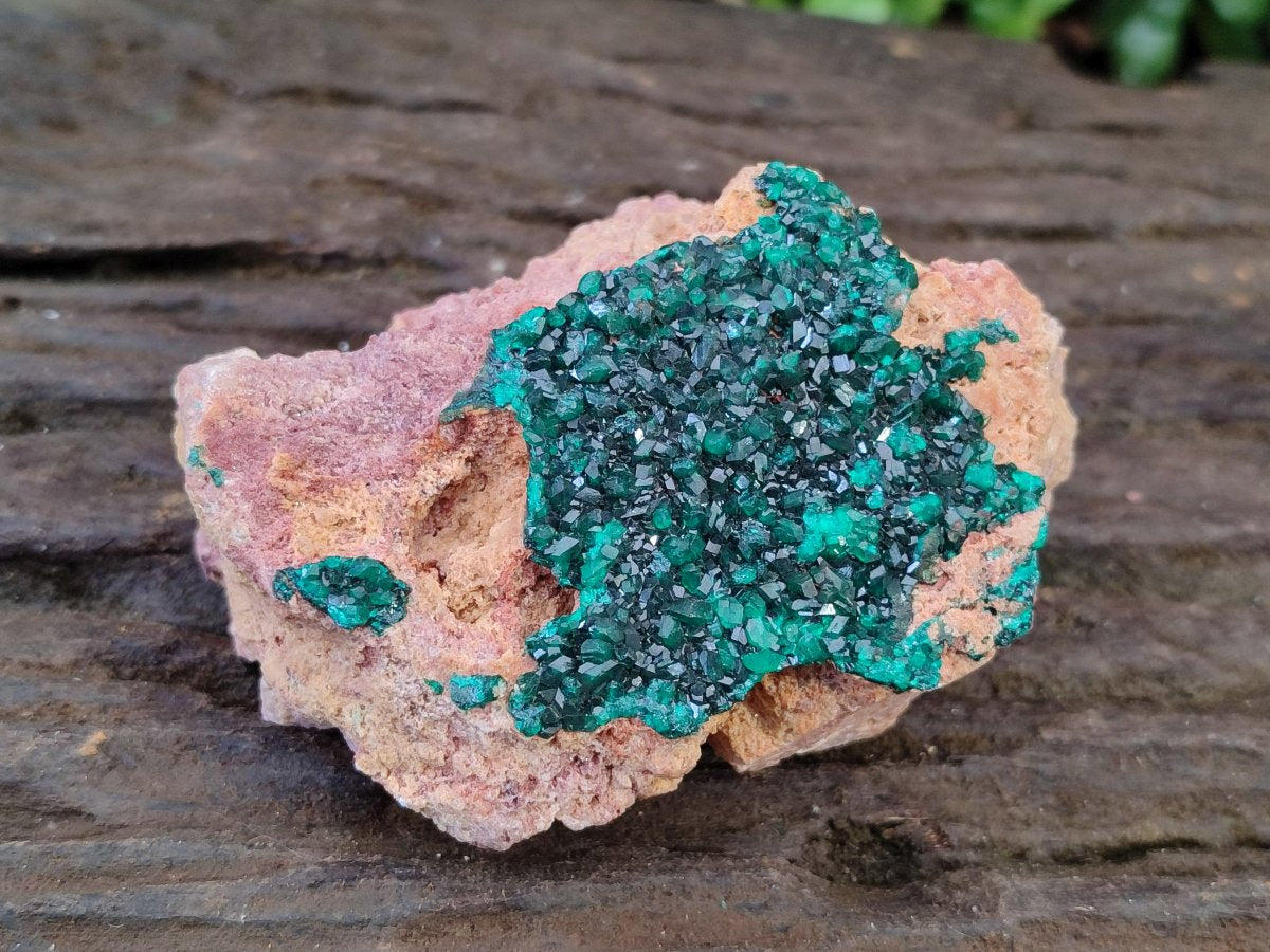 Natural Dioptase on Dolomite Specimens x 6 From Likasi, Congo - Toprock Gemstones and Minerals 