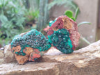 Natural Dioptase on Dolomite Specimens x 6 From Likasi, Congo - Toprock Gemstones and Minerals 