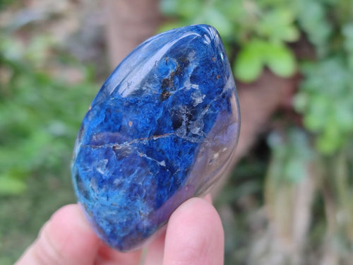 Polished Super Rare Dumortierite Standing Free Forms x 12 From Madagascar - Toprock Gemstones and Minerals 